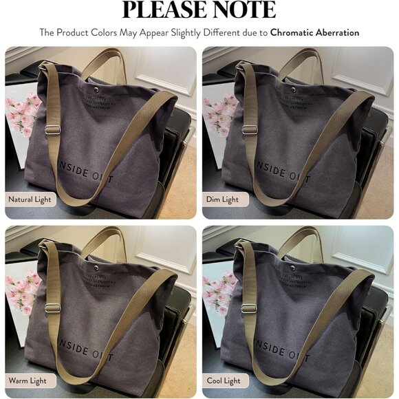 Fashionable 16oz Cotton Tote Bag with Adjustable Strap - Perfect for Daily Use - Picture 7 of 8